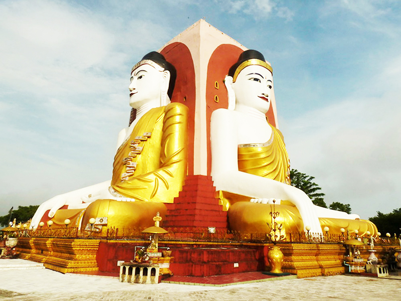 viếng chùa Tượng phật 4 mặt Kyaitpun